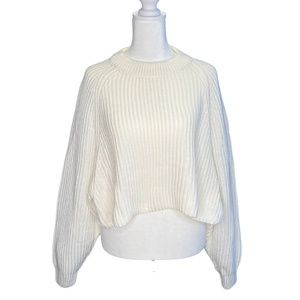 Ivory Chunky Knit Sweater NWT